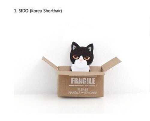 Autocollant mural en papier, en Carton créatif, motif chat, autocollant mural, note autocollante, bloc-Notes N Times messages, pour réfrigérateur