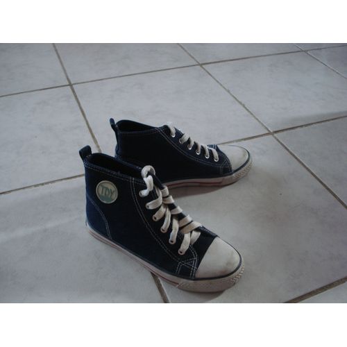 Baskets Type Converse 35 Bleu