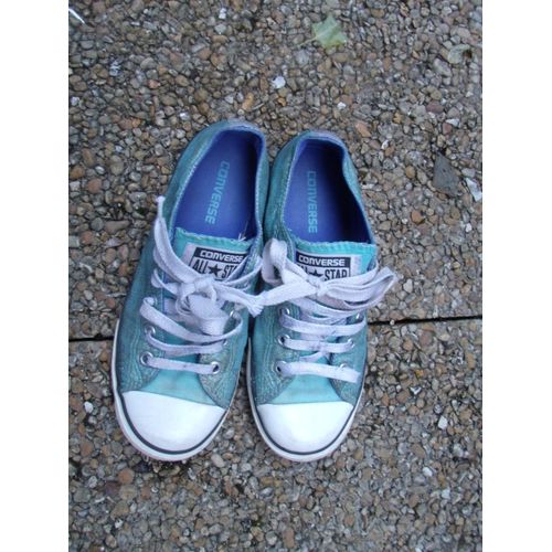 Baskets Converse Bleues Vertes P33