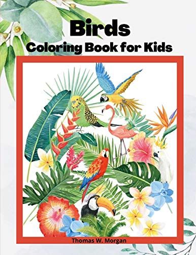 Birds Coloring Book For Kids: Children Coloring And Activity Book For Girls & Boys Ages 3-8 48 State Birds And Nature - Original Designs Beautiful Birds Coloring And Activity Book Dover Natu