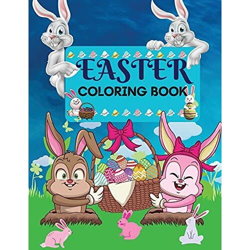 Easter Coloring Book 50 Amazing Designs For Kids In Large Print