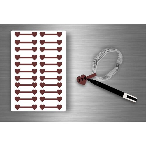 Autocollant Sticker Bijoux Prix Etiquette Magasin Diy  Bijouterie   - Marron / Lot De 110