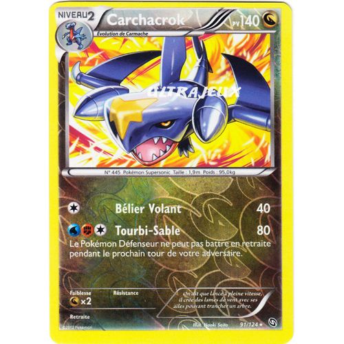 Pokémon - 91-R/128 - Carchacrok - Reverse