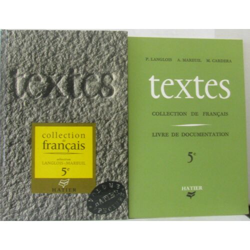 Textes 5e + Livre De Documentation