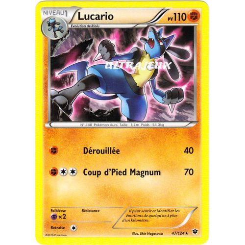 Pokémon - 47/124 - Xy - Impact Des Destins - Lucario - Rare