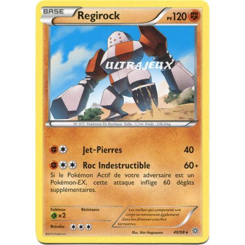 Pokémon - 40/98 - Regirock - Xy - Origines Antiques - Rare