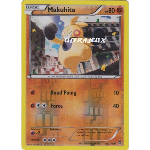 Pokémon - 51-R/111 - Makuhita - Reverse