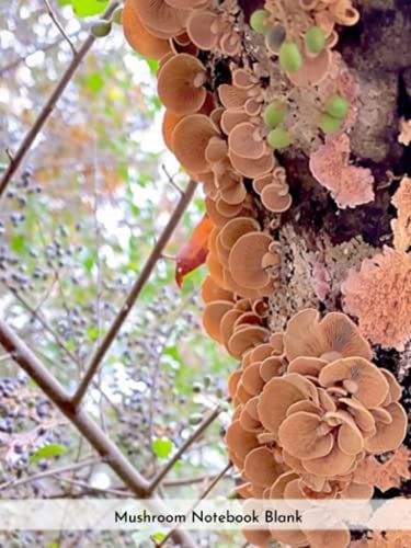 Mushroom Notebook Blank: For Mushroom Foraging And Mushroom Identification Notes And/Or Sketches; 70 Pages; Travel Size 6in X 8in; Blank (Cover Style 33 Briar Patch2)