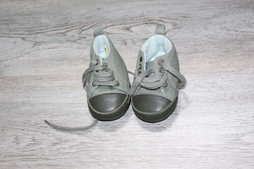 Baskets Okaidi - Obaibi 6 Mois Vert Sapin
