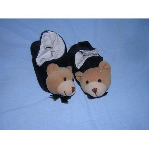 Chaussons Ours À Grelots Taille À Plat De La Semelle 10 Cm. - 18