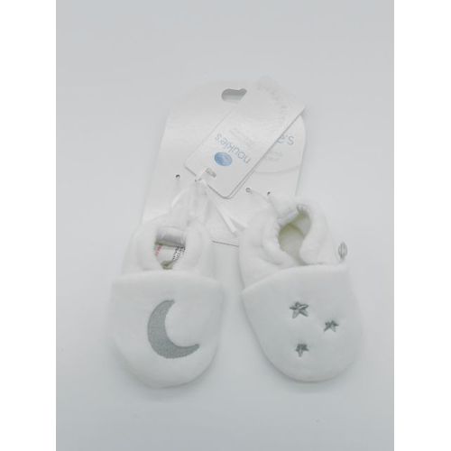 Chaussons Noukies 18 Blanc Etoile Et Lune