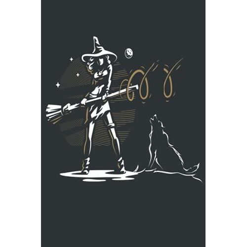 Happy Howl-O-Ween Composition Notebook: Halloween Wolf Wich Notebook, Wolf Howling Spooky Notebook, Halloween Wolf Witch , Lack Wolf Howling At Moon ... Girl & Women 6x9 120 Pages Matte Finish Cover