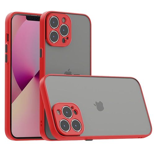 Coque Pour Iphone 13 Pro (6.1') Protection Gel Silicone Mat - Rouge