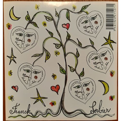 Bloc De 5 Timbres "Sorbier"