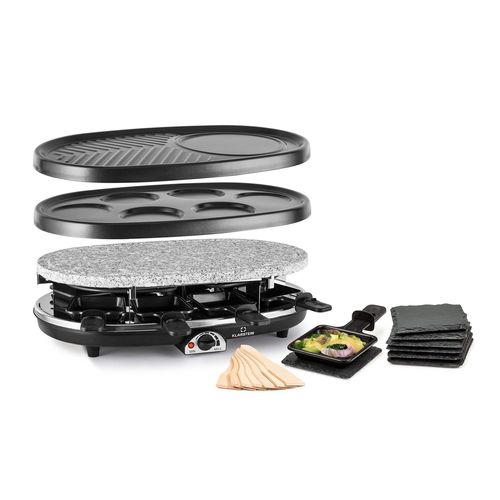 Appareil à raclette - Klarstein All-U-Can-Grill - 4-en-1 - avec accessoires - pour 8 personnes