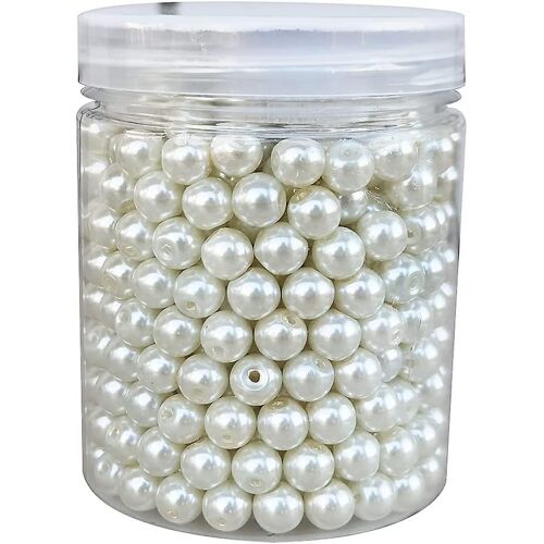 À Propos De 450pcs 8mm Ivoire Verre Perle Ronde Loose Spacer Perles Pour Bricolage Artisanat Colliers Bracelets Fabrication De Bijoux