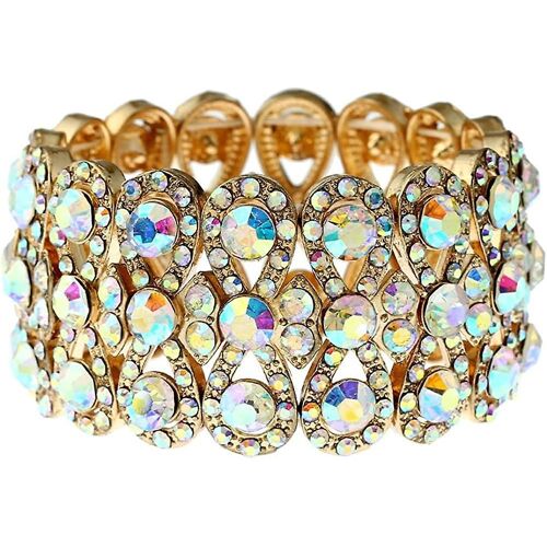 Bracelet Étirable Bridal Strass Bracelets Déclaration Mariage Bracelet Bijoux Pour Femmes