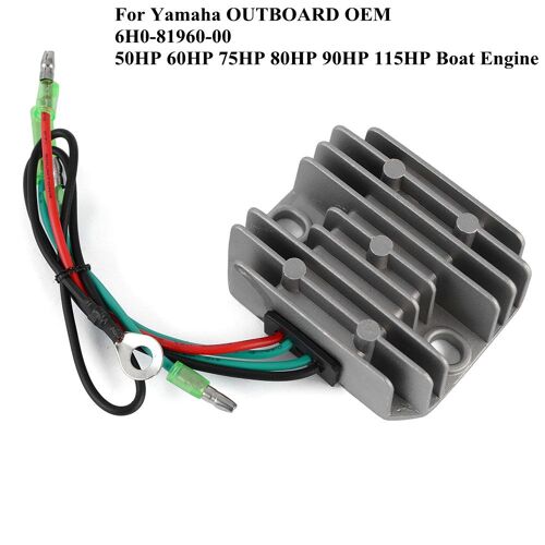 Régulateur Rectifieur Pour Hors-Bord Yamaha 4 Temps 50hp 60hp 75hp 80hp 90hp 115hp Bateau Moteur 6h0-81960-00 ""Nipseyteko""