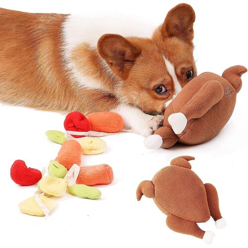 Jouets Éducatifs Snuffle Pour Chiens Grinçants, Jouets En Peluche De Cache-Cache Pour Animaux De Compagnie, Jouets Pour Chiots, Jouets De Puzzle Interactifs Mignons En Peluche, Chasse Aux Oiseaux Dans