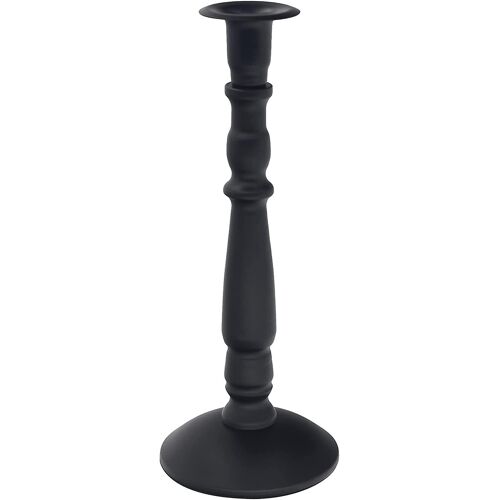 Titulaire de chandelier mince noir mat pour bougies coniques 7/8 « , support de bougie mince en fer pour centre de table, bougeoir décoratif pour onglet ferme