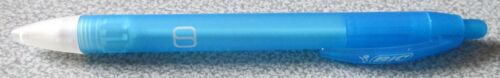 Stylo À Bille Bic Publicitaire - Corps Plastique Transparent Bleu - Inscription Blanche Fiducial