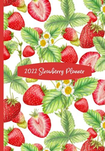 2022 Strawberry Planner: Weekly And Monthly Organizer (January 1, 2022 - December 31, 2022) 7x10 Inches