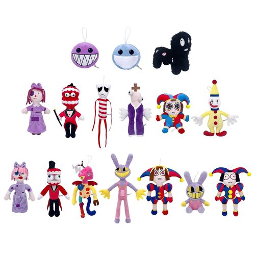 L¿Incroyable Cirque Numérique En Peluche Pomni Et Jax Peluche Poupée Jouets Mignon Animal En Peluche Anniversaire Pour Enfants Enfants Noël