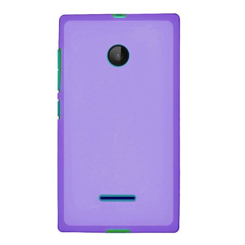 Coque Souple Housse Minigel Violette Pour Microsoft Lumia 435 Avec Contour Brill