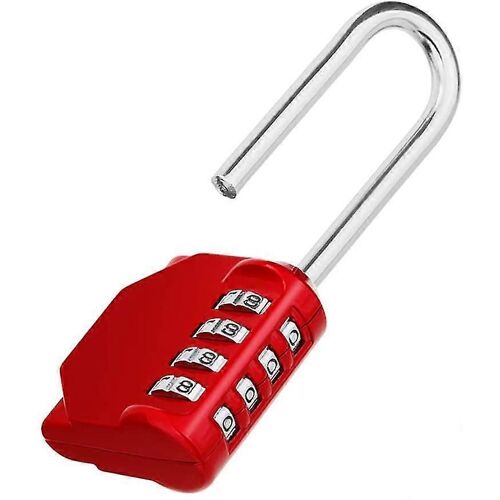 Cadenas avec longue manille et serrure à combinaison avec 4 chiffres et cadenas