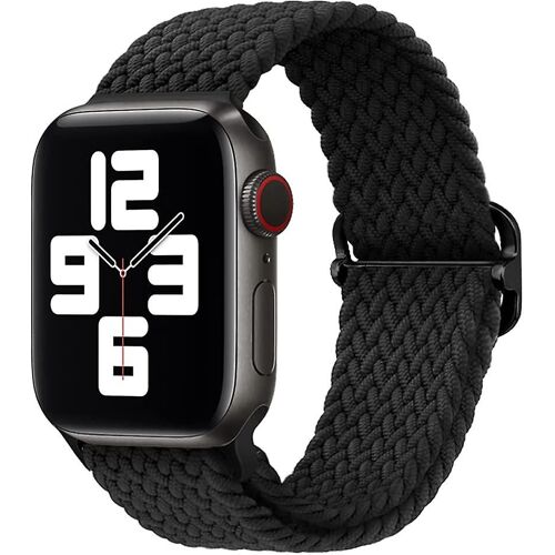 Stretchy Nylon Solo Loop Bands Compatible Avec Apple Watch Band 41mm 40mm 38mm Pour Femmes Hommes, Réglable Élastique Tressé Sangle Sport Bracelets Pour Iw
