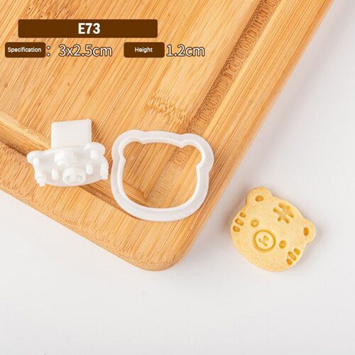 Pochoir De Gaufrage Animal De Dessin Animé De L'année Du Tigre, Moule À Biscuits En Argile, Outils De Décoration De Gâteaux À Faire Soi-Même