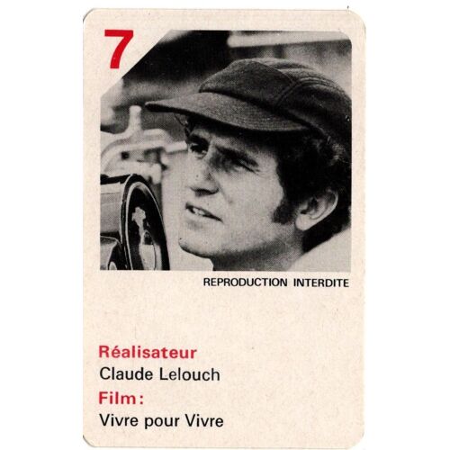 Carte Boite De Jeu Monsieur Cinema Claude Lelouch