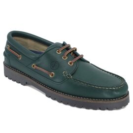 Chaussures Bateau Homme Seajure Keem Cuir Vert