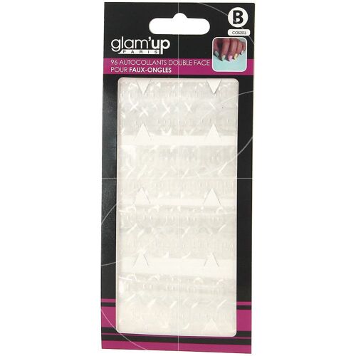 Glam'up - 96 Autocollants Double Face Pour Faux Ongles 