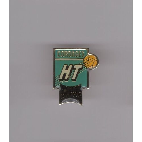 Pin's Tennis / Cordages Ht Maillot Savarez (Époxy Fond Doré)
