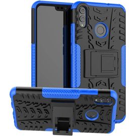 Coque Huawei Honor 8x Honor 9x Lite, Double Couche Silicone Antichoc Full Protection Avec Support Housse Etui Pour Huawei Honor 8x / Honor View 10 Lite (Bleu)