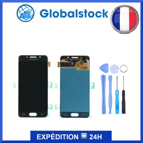 Ecran Lcd + Vitre Tactile Pour Samsung Galaxy A3 2016 (A310f) Noir Oled + Outils