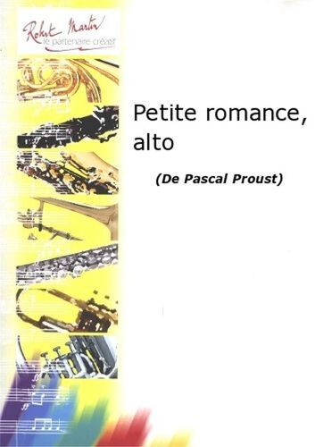 Petite Romance Saxophone Alto Mib Eb Et Piano Pascal Proust