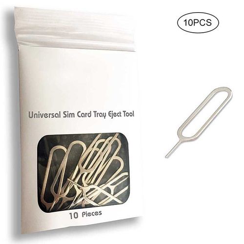 Outil De Retrait D'éjection De Carte Sim, Fin, Pour La Plupart Des Smartphones, Eig88, 10 Pièces