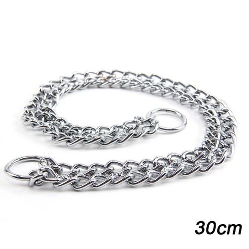 Collier Double Rangée Pour Animaux Domestiques, En Acier Au Carbone, Chaîne De Traction, Corde Pour Chien, Durable Et Résistant À L'usure, Jan88