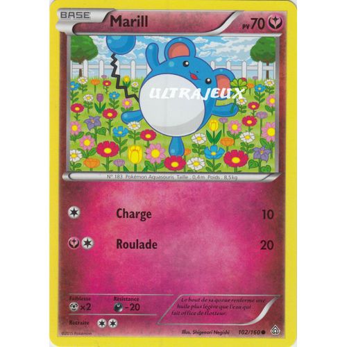 Pokémon - 102/160 - Xy - Primo Choc - Marill - Commune