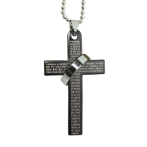 Collier En Acier Inoxydable Pour Hommes, Pendentif Croix Bible, Chaîne, Jan88