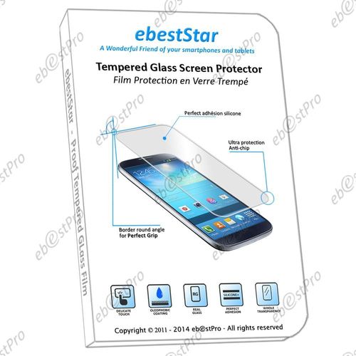Ebeststar ® Pour Samsung Galaxy Note 4 N910f Film Protection En Verre Trempé (Tempered Glass), Vitre Protecteur Anti Casse, Anti-Rayure, Anti Choc