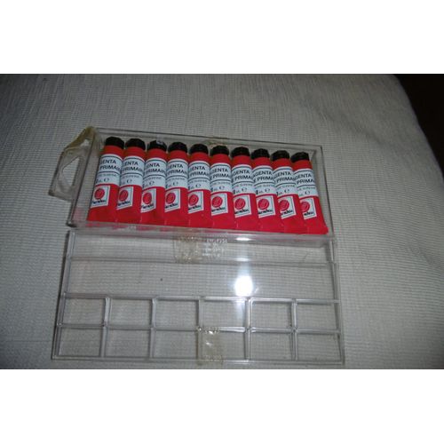 Tube 10ml Gouache Rouge Primaire Magenta Pierrefeu Lot De 10