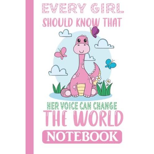Every Girl Should Know That Her Voice Can Change The World Composition Notebook: Wide Ruled 150 Pages 6x9 Journal Logbook For Girls