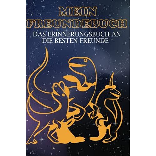 Mein Freundebuch: Schwarz Weiß Version - Astronauten - Dinosaurier - Raumfahrt - Freundebuch Weltraum Für Jungs & Mädchen. Super Geschenk Für Kindergarten Oder Einschulung.