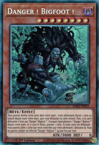 Yu Gi Oh Ra03 Fr019 Danger Bigfoot Collector Rare