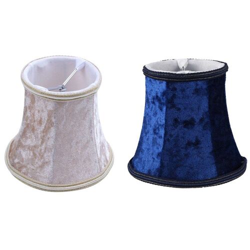 Abat-Jour E14 Fait À La Main Pour Applique Murale De Style Européen Moderne, Lampe En Cristal, Or Clair Et Bleu Foncé, Tendance, 2 Pièces