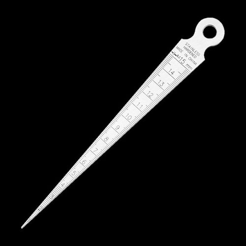 Jauge Conique En Acier Inoxydable, Outil De Mesure Métrique, Trou D'écart, 1-15mm, Accessoires De Couture, 1 Pièce