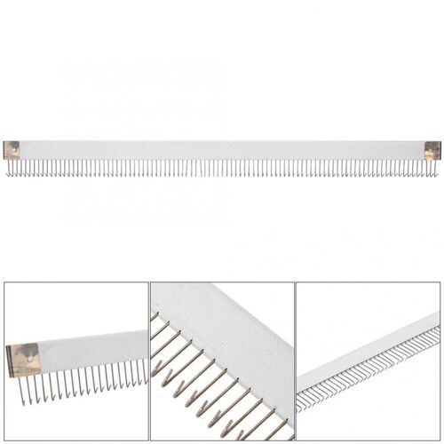 Machine À Tricoter Pour Machine À Tricoter Brother, 18 ''/45cm, 98 Broches, En Acier Inoxydable, Argent Moulé Sur Peigne, Pièce D'aiguille
